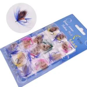 ( )가짜미끼 소프트 베이트 루어 플라이훅 곤충 12p세트