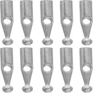 야든펀 10개 수리 테일 비즈 - 범용 우산 리브 금속 끝 팁 커버 경량 접이식 부품 교체