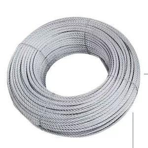 100m 스테인레스 스틸 케이블 로프 키트 헤비 듀티 가든 와이어 발코니 난간 농장 울타리 텐트 롤 304 PVC