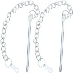 가든 비치와 야외에서 쉽게 설치할 수 있는 가볍고 휴대하기 쉬운 우산 부품을 위한 파토 2Pcs 파티오 체인