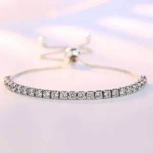 ( )모던 TENNIS 선물박스 팔찌 실버 유러피안 스털링 S925