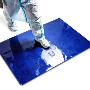 신발용 24 *36 35 마이크론 끈적끈적한 매트 접착 바닥 매트(매트 5개 케이스 각 30매) 건축용 패드 도어