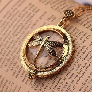 ( )노안용 돋보기 겸용 앤틱 잠자리 목걸이 레트로 노인