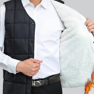 정장핏 보온 조끼 포근한 회사원 남성 아우터