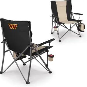 피크닉 타임 NFL 워싱턴 커맨더스 빅 베어 XXL 캠프 체어 쿨러 헤비 듀티 비치 500파운드 용량의 캠핑