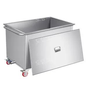 이동식 스테인리스 물탱크 수레 농업용 축사 물 저장탱크 급수 저수조 버킷 사각 304