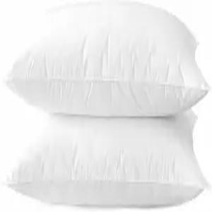 초박형 플랫 소프트 침대 베개 표준 사이즈 세트 수면용 2팩 20인치 x 26 저자극성 피부 친화적 세탁기