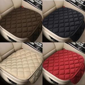유니버설 핏 플러시 따뜻한 자동차 시트 쿠션 보호대 부드럽고 편안한 가을 겨울 매트 세단 해치백 SUV용