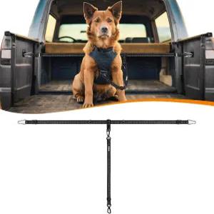 펫보너스 트럭 침대 개 목줄 테더 타이다운 조절 가능한 안전 아웃 편안한 픽업 구속 리드 래칫 타이닝