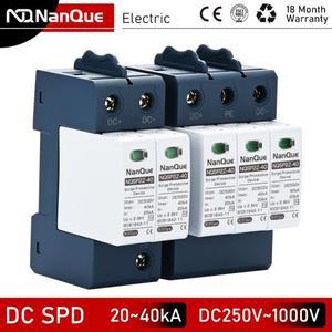 DC SPD 100V 250V 서지 피뢰기 보호 번개 20KA 신 에너지