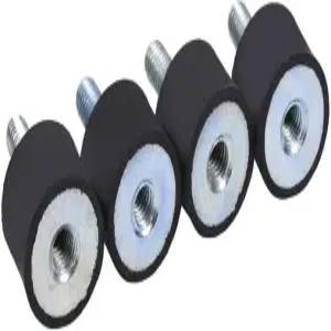 4Pcs 고무 솔레이터 304 M6 킨소 진동 마운트 방진 보트 보빈(VD20*15 M6*18)