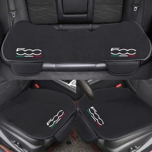 1pcs 자동차 좌석 쿠션 미끄럼 방지 커버 얼음 실크 벨벳 플러시 피아트 500 Abarth 596 Stilo 액세서리