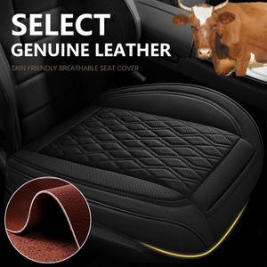 천연 가죽 자동차 시트 커버 통기성 구멍 쿠션 범용 매트 패드 3D 볼록 디자인 의자