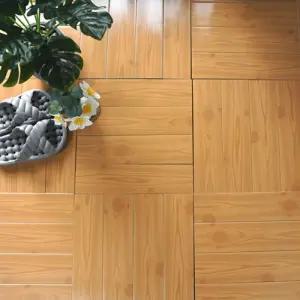 조립식마루 데크타일 국산 브라운옹이18P 학교 욕실 작업실 베란다꾸미기 세탁실