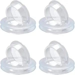 4 세트 2 인치 파티오 테이블 우산 구멍 링 및 캡 표준 크기의 실리콘 플러그 유리 가든 비치 테이블용