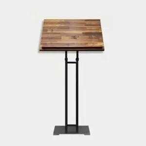 ( )우드 600mm 보면대 월넛 강연대 메뉴판거치대 강연 각도조절 높이조절