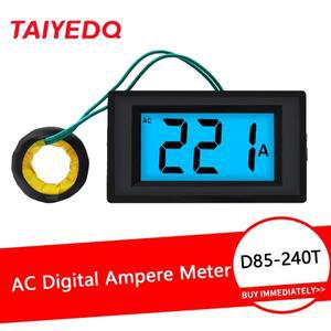LCD 디지털 디스플레이 전류계 전기 측정기 블랙 화이트 D85-240T AC 50A 220V 380V 1 개