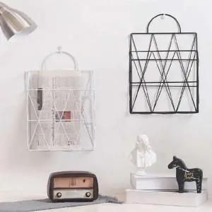 벽걸이 철제 매거진 랙 모던 인테리어 신문 꽂이 거치대 사무실