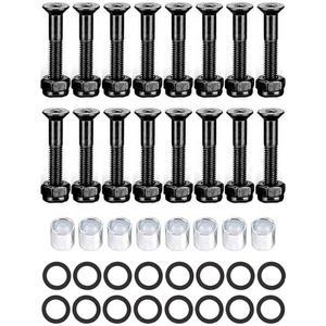 IMPORX 스케이트보드 마운팅 앨런 스피드 데크 나사 스페이서 키트 하드웨어 워시