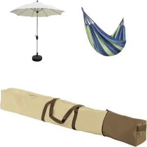 우산 보관 가방 67인치 오버사이즈 파티오 및 휴대 420D 옥스포드 패브릭 해먹 우산은 방수 해변 가방은
