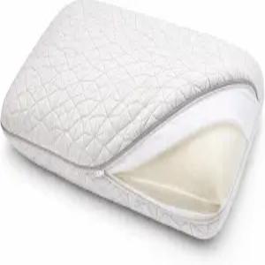 엘루룩스 퀼팅 대나무 베개 커버 컬렉션 - 지퍼가 달린 쿨링 보호대 부드럽고 통기성이 좋으며 세탁 가능한