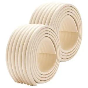 충돌 방지 소프트 모서리 보호대, 베이지, 2개