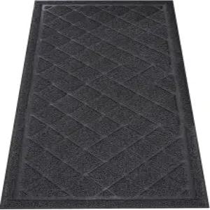 HOMEK 현관 매트 실내 실외기 48인치 x 24인치 미끄럼 방지 환영 도어 교통량이 많은 지역을 위한 헤비