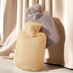 파스텔 컬러 퍼 보온 보냉 물주머니+커버 1L 찜질팩