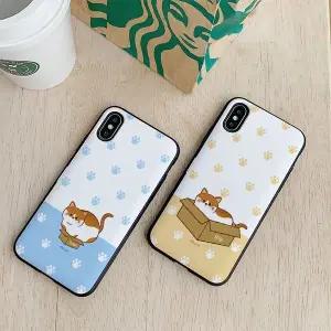 아칸 종이비행 고양이상자 카드케이스