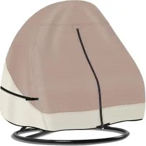 현관 방패 파티오 매달린 달걀 의자 커버 - 600D 방수 야외 싱글 시트 위커 스윙 의자(스탠드 프로텍터