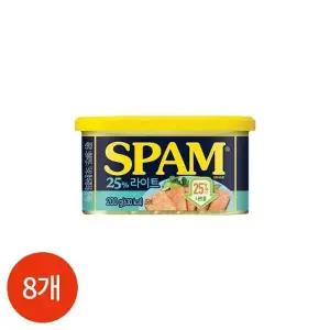 CJ 스팸 25 라이트 200g x 8개