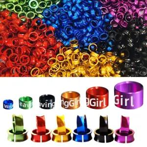 맞춤형 새 반지 다리 앵무새 액세서리 비둘기 2025 10 개/몫 앵무새의 일종 카나리아