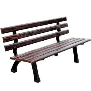 야외 등받이 벤치 의자 원목 철제 공원 팬션 카페 테라스