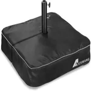 파티오 엄브렐러 베이스 커버 헤비 듀티 600D 방수 안티 UV 야외 사각 스탠드 전용.블랙 30인치 L x W