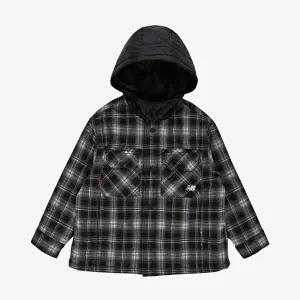 [셀러허브 스포츠레저]뉴발란스키즈(NB Kids) CLASSIC REMIX_체크 후드 패딩 셔켓 NK9DG1301U_(19)Black (