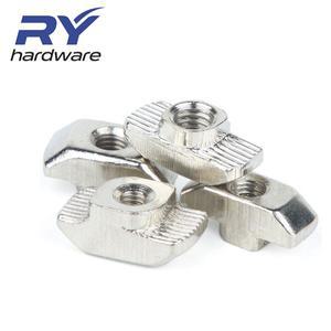 15 20 30 40 45 시리즈 슬롯 T-너트 슬라이딩 T 너트 해머 드롭인 고정 커넥터 EU 알루미늄 압출 프로파일