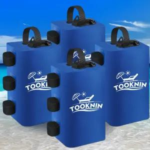 테이크닌 캐노피 텐트 무게 88파운드 물주머니 가제보 팝업 야외 쉼터 우산 풀 사다리 4종 세트 파란색