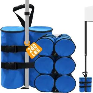 Kitwing 240파운드 캐노피 무게의 팝업 텐트용 모래주머니 1680D 헤비 듀티 플러스 사이즈 다리용 야외