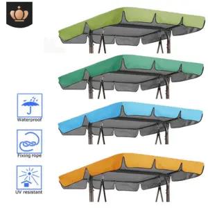 비 어닝 가림막 햇빛 방수 야외 상단 안뜰 커버 의자 레인 지붕 캐노피 가리개 교체 그네