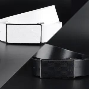 천연 웨어 블랙 남자골프벨트 여성 화이트 소가죽 골프벨트