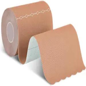 엑스트라 와이드 운동학 테이프 프리컷 스트립 (4 x 10 10개) 발목 손목 무릎용 방수 통기성 라텍스 프리