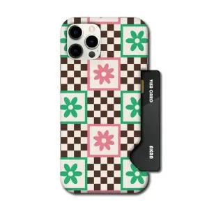 아칸 밍에르스튜디오 플로럴 체스보드 인서트케이스