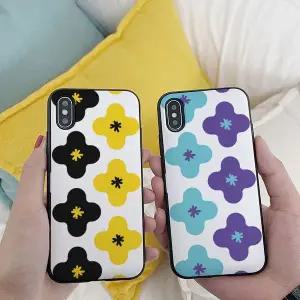 아칸 단 배색플라워 카드케이스