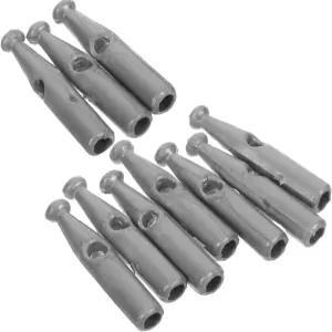 야드웨 10pcs 우산 꼬리 구슬 교체 끝 팁 접이식 커버 레인 수리 부품 2.50X0.30X0.30CM 그레이