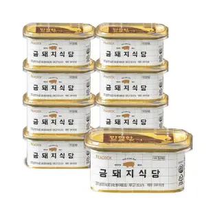 피코크 금돼지식당햄 200g*4캔ⅹ2입