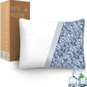 목 지지용 딥 슬립 침대 베개용 하이브클라우드 쿨링 메모리 폼 베개와 탈착식 및 세척 가능한 커버 베개