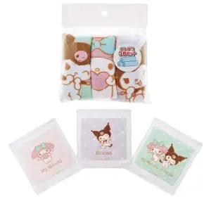 마이멜로디 쿠로미 손수건 3P 손수건 핸드타월 타월 수건