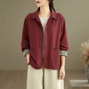 피로달 여성 빈티지 정장 자켓 블레이저 코트 봄가을 쇼트 칼라 재킷 상의 HO3