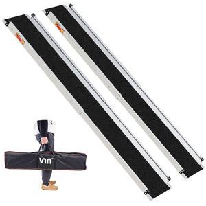 VNN 조절식 휠체어 램프 홈 스텝용 4 7피트 휴대용 홈용 도어 임계값 차량용 논슬립 알루미늄 스쿠터 도어웨이 커브 계단