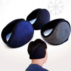 코듀로이 패션 디자인 겨울철 야외 필수 털 귀마개